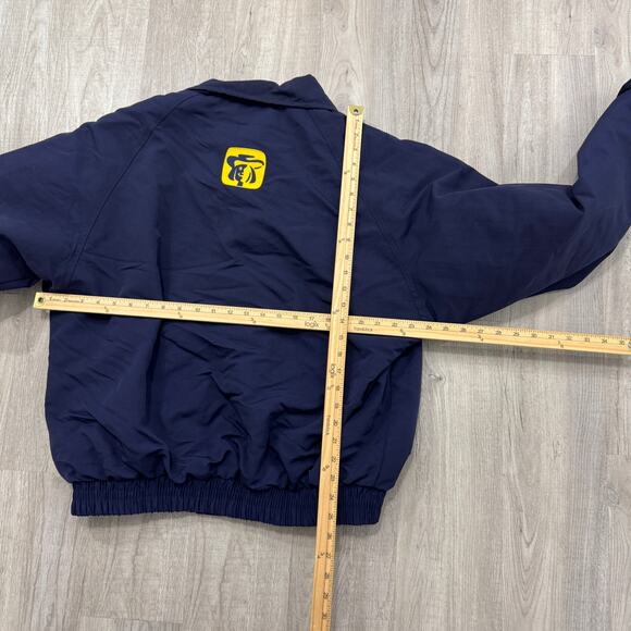 Vintage Carhartt Jacket Men's Large Blue Full Zipper Bomber Fleece Lined 90s - Picture 7 of 7